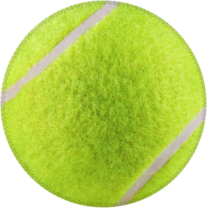 Tennis Ball Round Mouse Pad, Small Gaming Mousepad with Stitched Edge, Non-Slip Rubber Base Mouse Mat Office Desk Accessories for Laptop Computer Decor 7.9 X 7.9 Inch