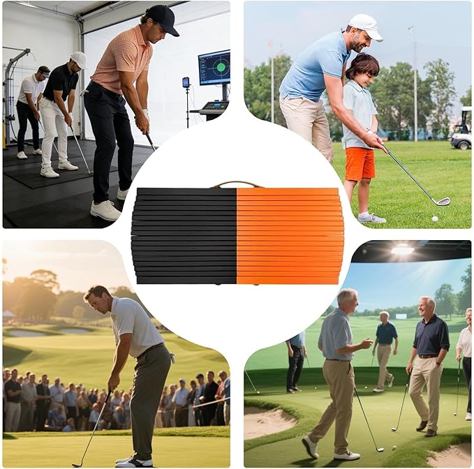 Golf Balance Board, 3 Modes Teaching Tool, Vibration Feedback Golf Swing Trainer, Swing Practice Training Accessory, Performance Improvement Device, for Beginners Club Practice Drills
