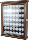 ARRRAWIS Premium Golf Ball Display Case - Wall Mounted Hole in One Golf Ball Holder Display, Ideal for Golf Enthusiasts - Spacious Secure, Exceptional Craftsmanship Walnut Color
