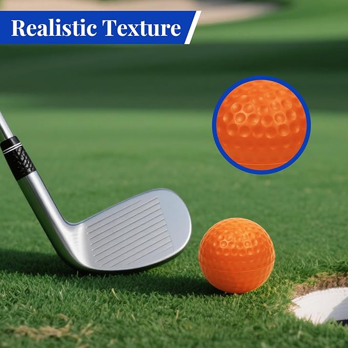 20 Pack Practice Golf Balls,41mm Foam Golf Balls,Limited Flight Design with Realistic Feel Durability,Perfect for Indoor or Outdoor Golf Training,Backyard Drills