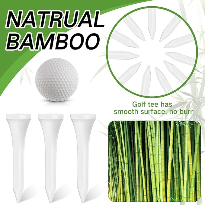 Mudder 600 Pack Golf Tees Bulk Wooden Golf Tees Multicolor Wood for Men Balls Accessories