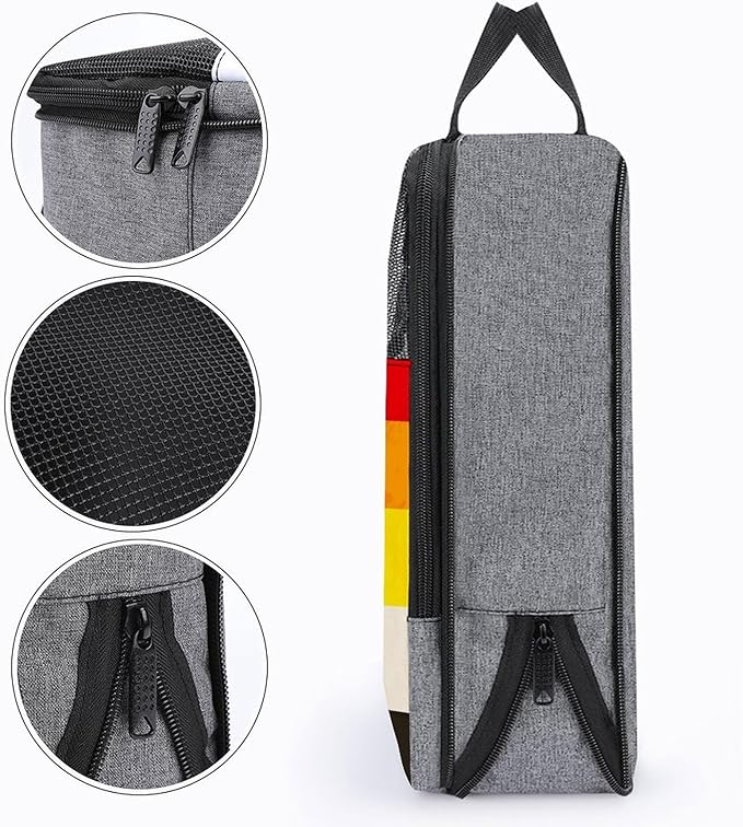 Travel Suitcase Shoe Organizer Bag, Portable Travel Shoe Packing Bag Lithsexual Pride Flag Sneaker Bags for Gym, 1-Pack