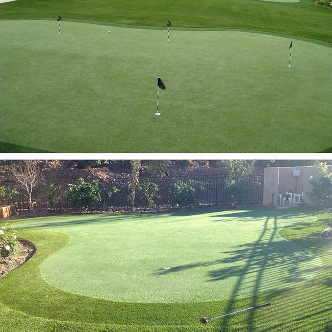 Pro Putting Green Golf Artificial Grass Turf 11FTX31FT， Indoor Outdoor Golf Training Mat, Synthetic Fake Grass for Baseball Football Gym Sports