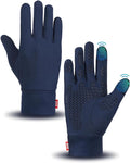 Aegend Lightweight Winter Gloves for Men Women, Warm Running Gloves Touchscreen Thermal Glove Liners for Cold Weather Driving, Cycling & Hiking, Non-Slip, Elastic Cuff, Stretchy, Durable