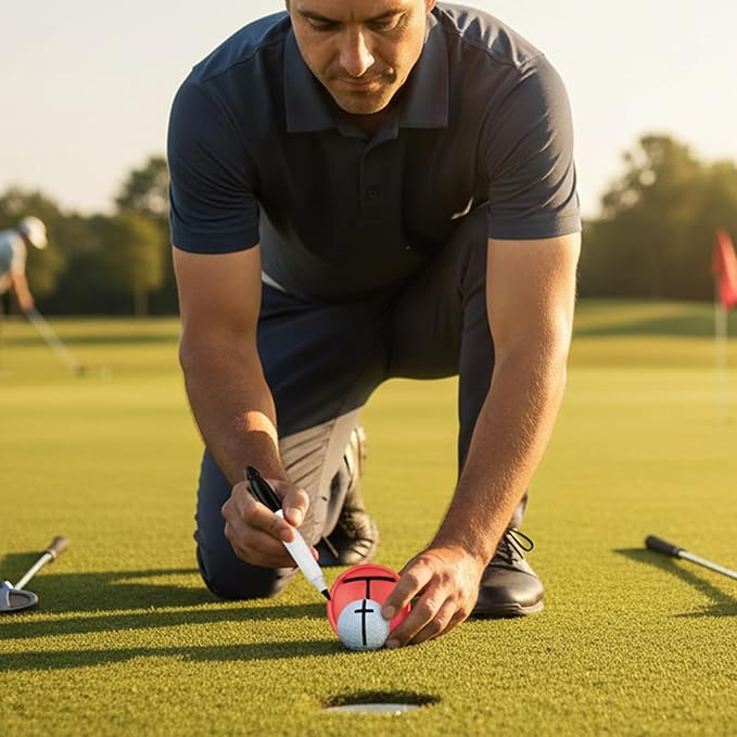 Golf Trainings Alignment Aid for Ball Positioning Accuracy Light Weight Practice Accessory Nonslip Golf Trainings Templates