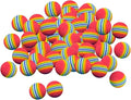 50-Piece EVA Foam Practice Golf Balls, Soft Elastic Indoor Training Balls for Swing Exercises
