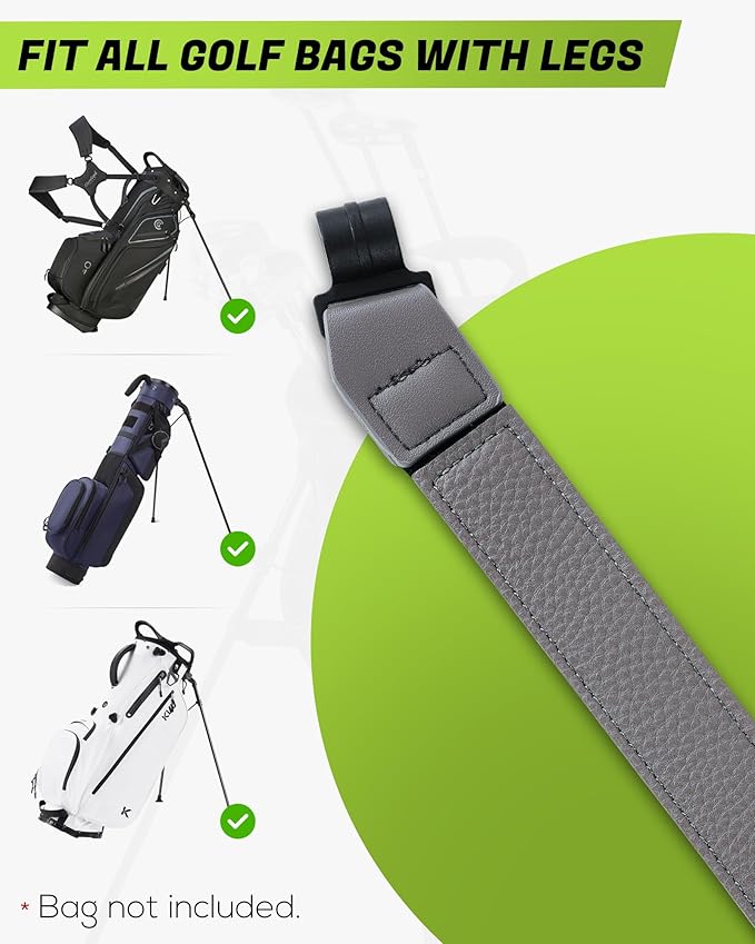 Big Teeth Golf Bag Accessories Leg Leather Strap, Stabilizer Strap, Equipment for Stand Bag With Legs