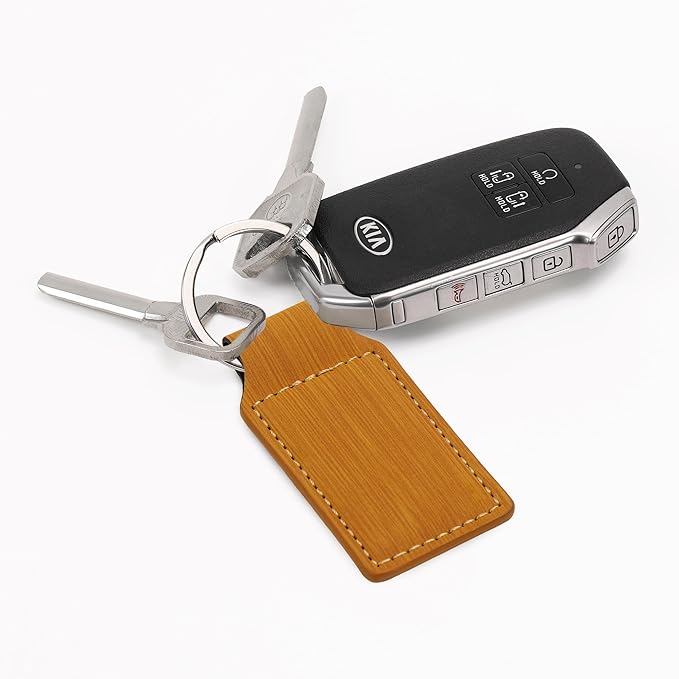 LaserGram Rectangle Keychain, Coat of Arms Germany, Personalized Engraving Included (Bamboo)