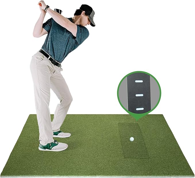 SIGPRO Softy LITE Golf Mat - Lightweight, Space-Saving, Professional-Grade Practice Mat, Realistic Fairway Feel - Replaceable Hitting Strip, Responsive Cushioning & Joint-Friendly