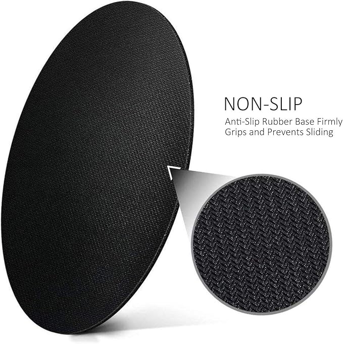 Mouse Pad Hockey Typography Hockey, Round Mousepad, Non-Slip Rubber Base Mouse Mat for Laptop and Computer