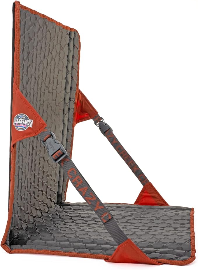 Crazy Creek HEX 2.0 LongBack Chair for Backpacking, Camping and Stadium Use, Extra Width & Back Height for Comfort, 250 LBS Weight Capacity, Adjustable Straps w/Rock Lockster (R) Buckles