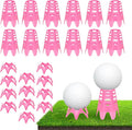 Golf Simulator tees, 24Pcs Plastic Golf Mat Tees for Home, Outdoor or Indoor Golf Tees for Training, Practice Golf tees for Winter Turf and Driving Range, Pack of 12 Tall & 12 Small