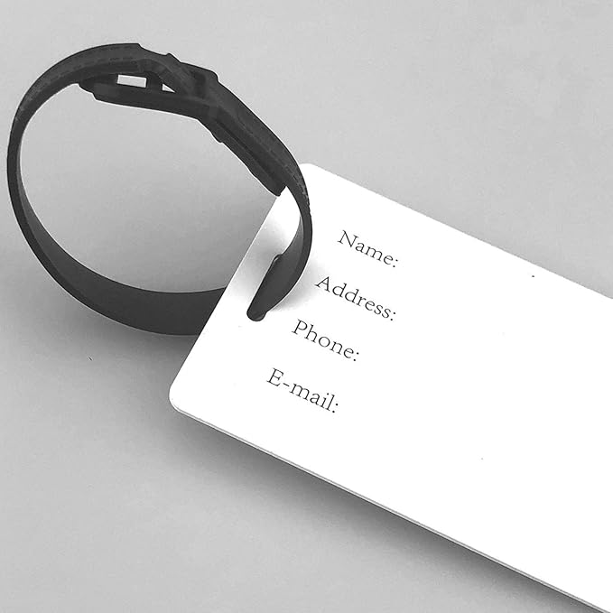 Astronaut Playing Golf Luggage Tag Suitcase Identify Labels Personalized Travel Bag Tag 2.5X4.1Inch