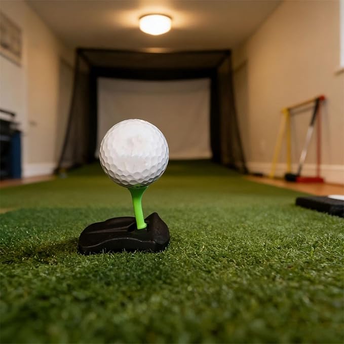 Stablegolf Mat Tee Base,Artificial Hinged V3 - Unbreakable Driving Range Platform with Adjustable Pre-Cut Tee Variety Packs Set,for All-Weathe Outdoor Indoor Winter Turf Home Training