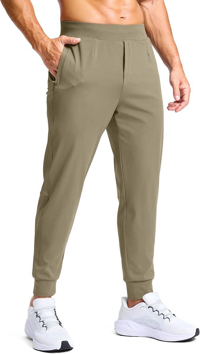 G Gradual Men's Golf Joggers Pants with Zipper Pockets Stretch Sweatpants Slim Fit Track Pants Joggers for Men Work Running