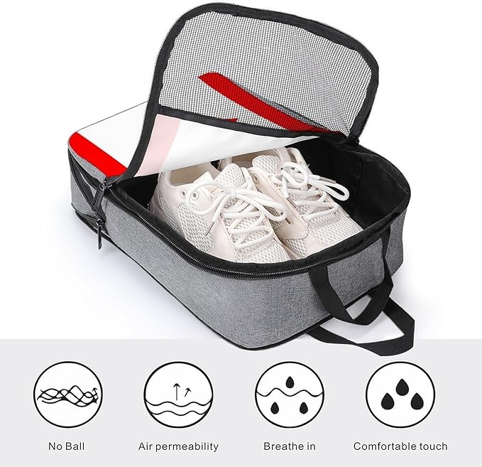 Portable Shoe Packing Storage Bag Travel Shoe Organizer with Zipper Closure for Travel and Daily Use (Canadian Canada Flag)