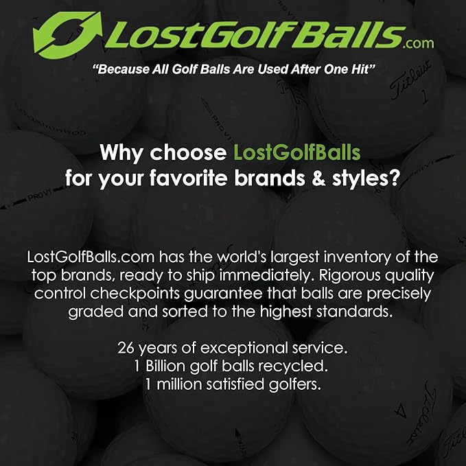 LostGolfBalls - e6 Golf Balls in Mint Condition, AAAAA Quality, Recycled Used Golf Balls, Best Value Golf Balls, White