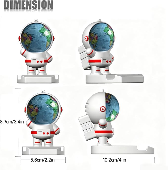 Golf Tee Holder, Astronaut-Shaped Golf Tee Holder and Phone Stand, Fun Golf Accessories for Men and Women, Stylish Golf Bag Accessory and Golf Gift