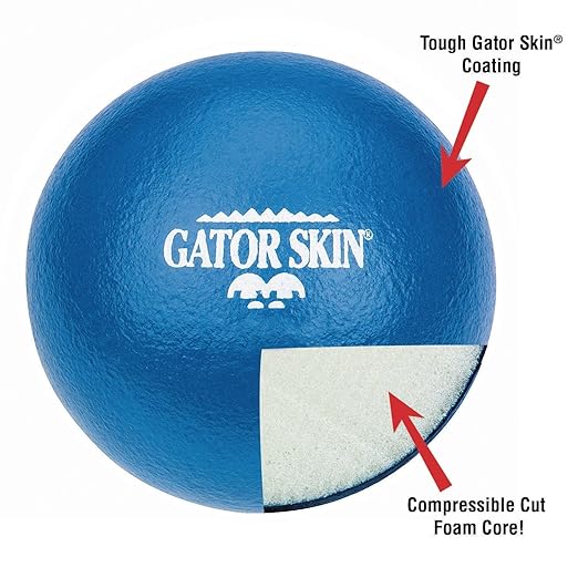 S&S Worldwide Gator Skin Super 90 Balls. 3.5" PU Coated Foam Balls in Assorted Colors, Soft No-Sting Balls are Great for Indoor Baseball/Softball, Floor Hockey Ball, and PE Games. Set of 6.