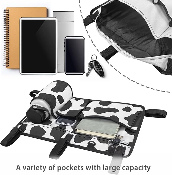 Golf Cart Rear Seat Organizer Storage Bag Large Capacity Golf Cart Accessory for Club Car, Wheelchair and Walker