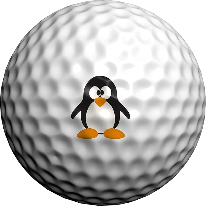 Golfdotz - USGA Rule Conforming Novelty Golf Ball Markers, Golf Ball Stickers for Marking Balls, No More Smearing from Stamps, Gifts for Golfers, Dads, and Retirees, (CreaturesCollection; 18-32 Count)