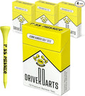 Driver Darts by P*ss Missile, Premium Bamboo Wood Golf Tees - Iconic Tee Packging and Style, Cool Golf Gifts