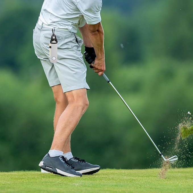 PATIKIL Golf Ball Carry Bag Golf Tee Holder Pouch Portable Neoprene Golf Ball Holder with Clip for Men and Women