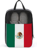 Dust-Proof Men & Women Travel Shoe Bag Mexican Mexico Flag Portable Travel Shoe Packing Bag for Gym Sneaker Bags