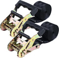Endless Retractable Ratchet Straps 1650 lb Break Strength 2in x 20 Ft (No Hooks) Tie Down Kit for Securing Stuff to Roof Rack,Travel Trailer/RV Battery,Motorcyle