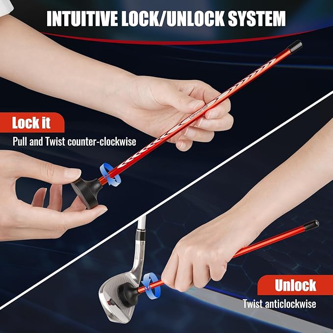 CRAFTSMAN GOLF Club Face Magnet Alignment Tool for Aiming, Golf Magnetic Alignment Sticks Rods for Golf Training Aid Face Pointer 10"