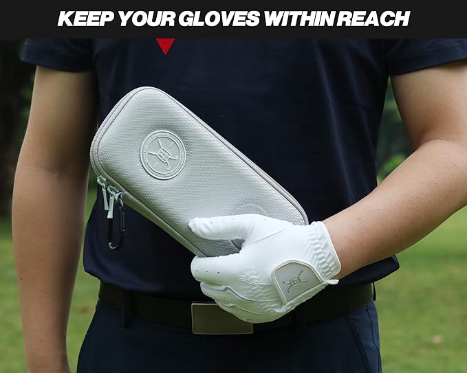 Handy Picks Performance Golf Glove Case - Golf Gloves Holder Case That Protects n Keeps Your Golf Gloves Neat n Dry - Air Flows Through on The Back Cover to Let The Moisture Out