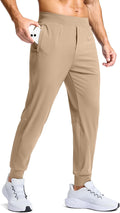G Gradual Men's Golf Joggers Pants with Zipper Pockets Stretch Sweatpants Slim Fit Track Pants Joggers for Men Work Running