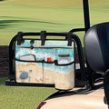 Beach Golf Cart Rear Seat Organizer Foldable Storage Bag for Club Car, Wheelchair and Walker