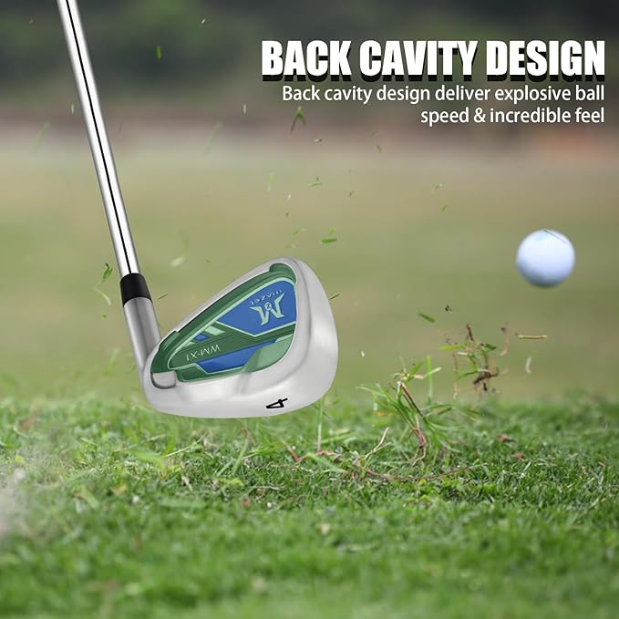MAZEL WM-X1/2 Individual Men Golf Club Irons 1,2,3,4,5,6,7,8,9,Pitching Wedge,Approach Wedge,Sand Wedge with Graphite/Steel Shafts for Right Handed