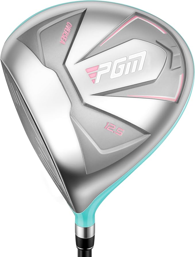 PGM Women's Oversea 9/12 Pieces Complete Golf Club Set with High-Strength Thin Face Design 460cc Driver