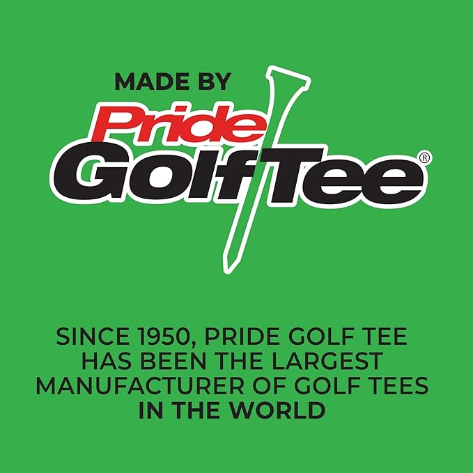 Pride Professional Tee System Golf Tees 30 Count, Multi, 2-3/4 Inch US