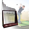 Large Capacity Golf Club Storage Rack, Holds 13 Golf Clubs, Free Standing Wooden Golf Equipment Display Stand, Garage Backyard Patio Corner