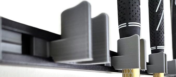 [JINTECH] Golf Club Holder, Wall Display, Wall Hanger, Rack, Mount, Organizer, Hold 17 Clubs on 36" Aluminum Rack (Half-Half Mix)
