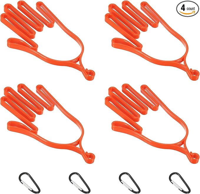 PATIKIL Golf Gloves Stretcher,Plastic Keeper Support Rack Holder Dryer Hanger Frame with Hanging Hooks