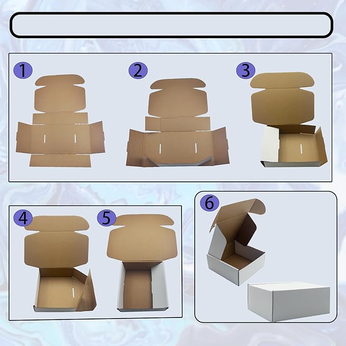 7x7x3 Inches White Shipping Boxes Set of 25，Cardboard Boxes Recyclable Corrugated Boxes Mailers for Small Business, Transporting, Packaging Storage Boxes and Craft Gifts Giving Products Box