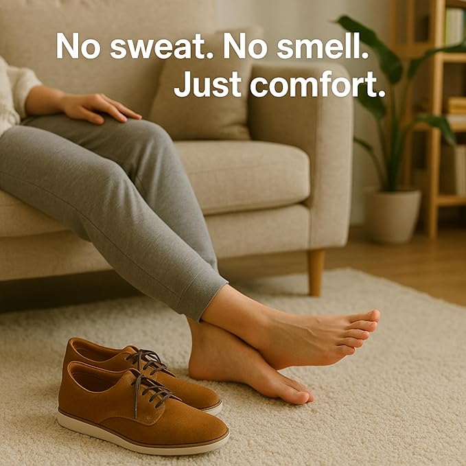 HANDARTE Premium Leather Shoe Insoles | Thin Shoe Inserts for Men/Women | Dress Shoe Insoles - Durable - 100% Natural Goatskin & Anti Sweat - Suitable for No-Socks (US W9.5/M8 | EU41)