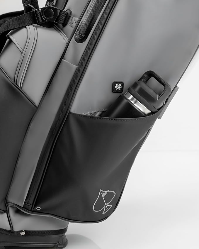Pins & Aces Player Preferred Golf Bag - Premium Design, Lightweight Golf Bag with Stand - Velvet-Lined 5-Way Club Divider System