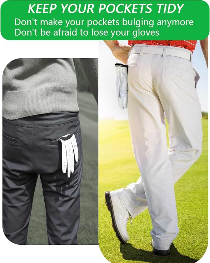 Golf Glove Clip, Simple and Stylish Golf Glove Holder for Easy Access and Natural Ventilation Drying