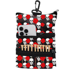 Golf Bag Accessories Valuables Pouch Bags Multi Pocket Zipper Hook with 10 Pcs Wood Golf Tees for Men Women