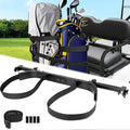 Golf Cart Rear Seat Bag Holder Bracket Attachment for Most 2+2 Golf Cart Rear Seat with 1 Inch Square Tube, No Drilling Golf Cart Bag Attachment for EZGO Club Car Yamaha Golf Carts, Metal / Stable