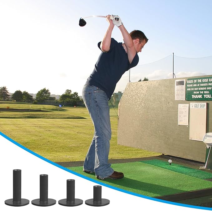 PATIKIL Rubber Golf Tees, Tall Practice Training Driving Range Tee Stable Ball Holder