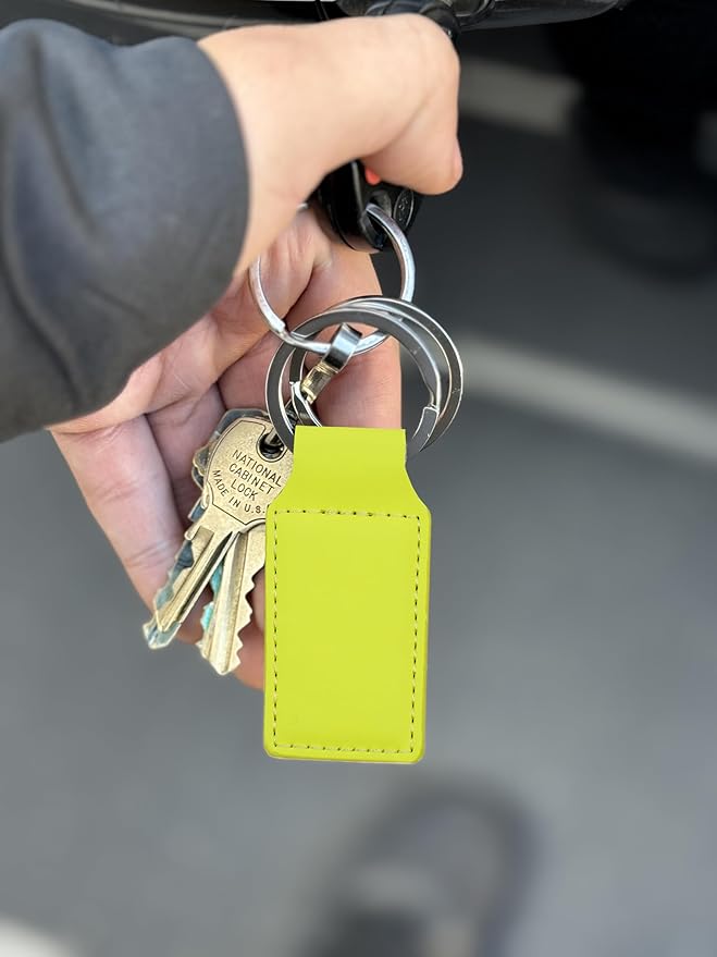 LaserGram Rectangle Keychain, Golfer Golfing, Personalized Engraving Included