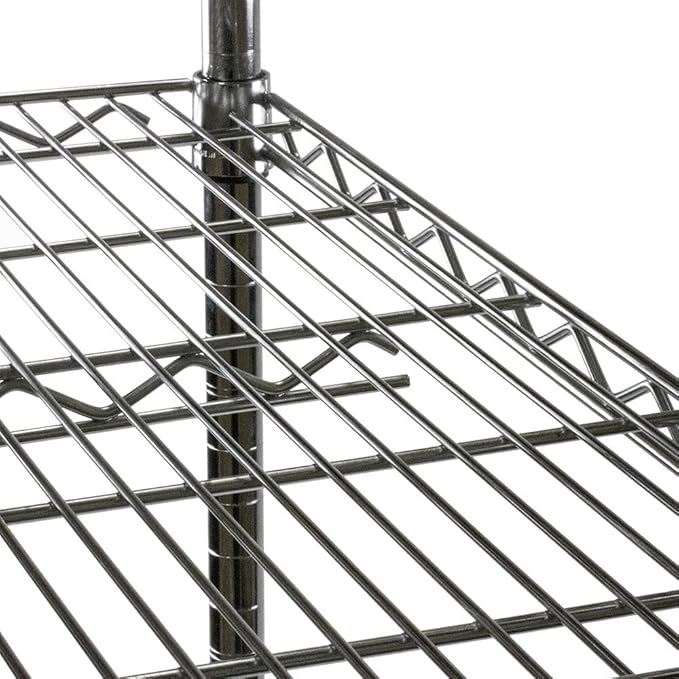 Shelving Inc.12" d x 54" w Chrome Wire Shelving with 1 Tier Shelf, Weight Capacity 800lbs Per Shelf