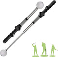 Retractable Golf Swing Training Aid, Golf Grip Trainer & Golf Swing Trainer for Warm-up, Right-Handed Golf Club for Indoor Practice, Golf Accessories - Strength & Tempo Training for Chipping Hitting