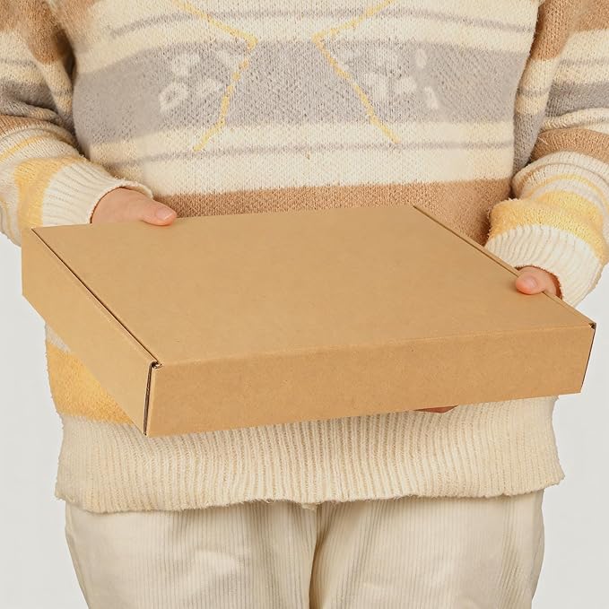 PHAREGE 12x9x2 Inch Shipping Boxes 20 Pack Brown, Tab Lock Tuck Top Mailer Boxes for Packaging Small Business, Cardboard Gift Boxes for Wrapping Mailing Present
